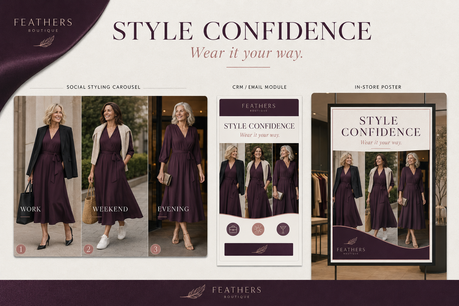 Feathers · Style Confidence creative work