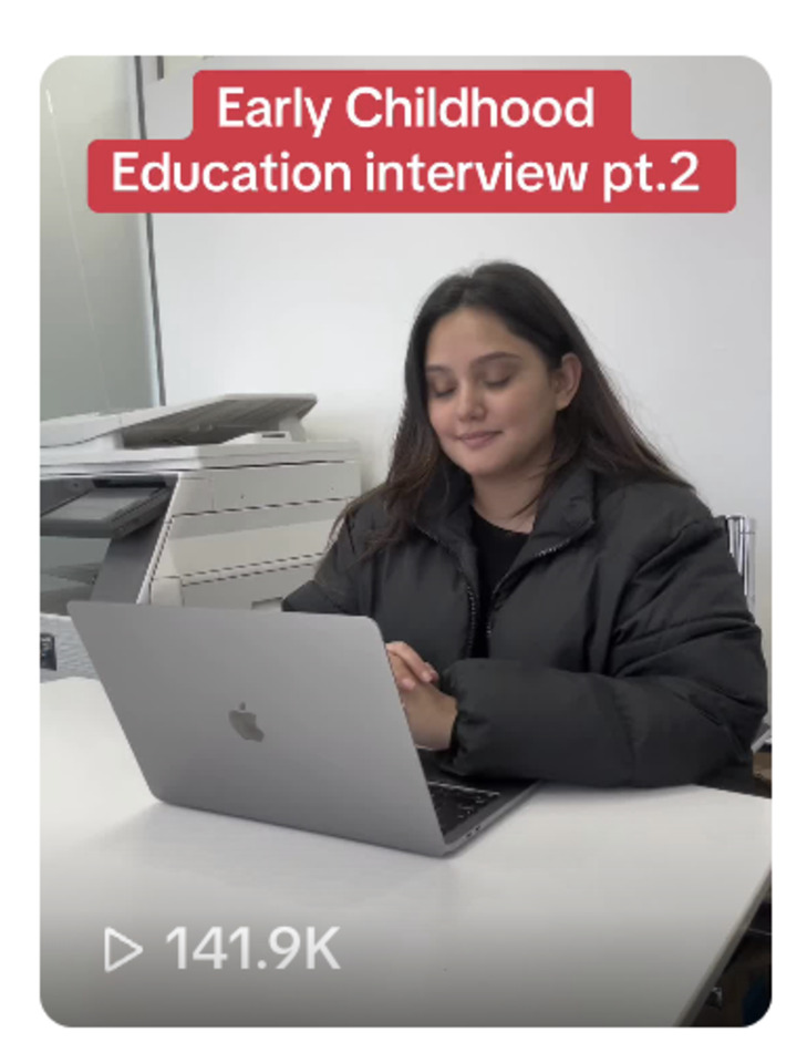 Interview education social content thumbnail